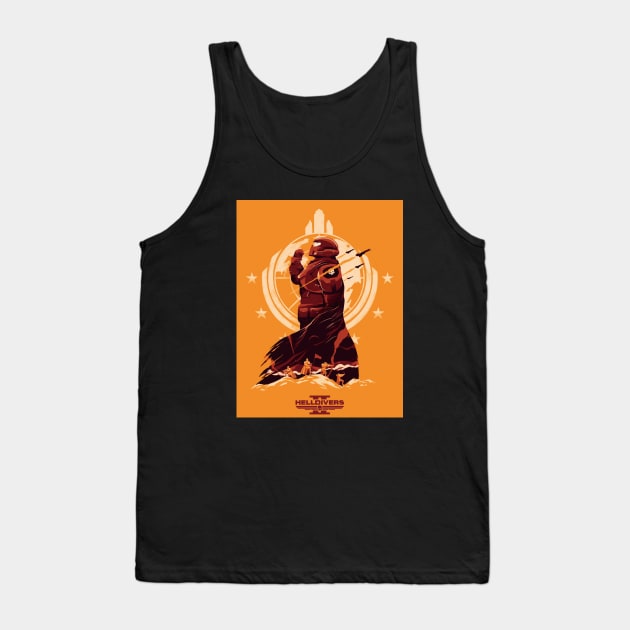 Helldivers for Liberty Tank Top by  arinkeritiing24